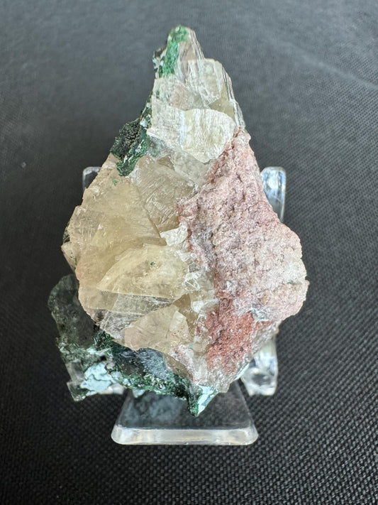 Natural Malachite after Cuprite with Quartz – Green & Red Crystal Specimen – Collector Mineral – 31 g