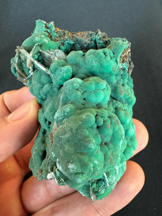 Barite with Malachite – Rare Green and White Mineral Specimen – Collector Crystal (88 g)