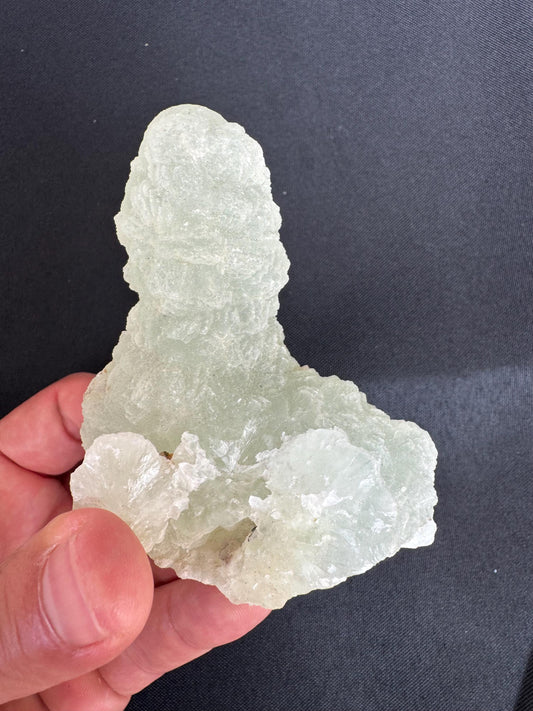 Prehnite Stalactite – Rare Green Crystal Formation from Mali – Collector Mineral Specimen (213 g)