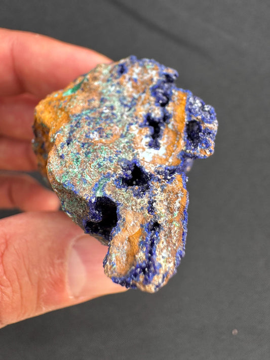 Azurite on Matrix – Deep Blue Mineral Specimen from Katanga, DR Congo – Collector’s Crystal