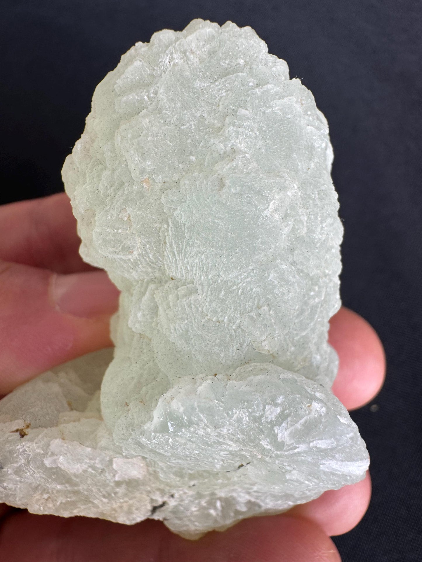 Natural Prehnite Stalactite – Light Green Mineral Specimen from Africa – 117g