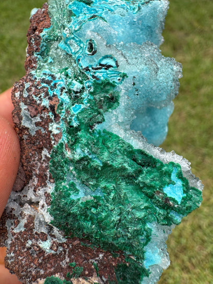 Drusy Chrysocolla Specimen – Rare Blue Mineral from Lubumbashi, Katanga (Congo) – Collectible Crystal