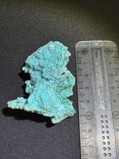 Chrysocolla Druzy Specimen Rare – Natural Blue Mineral from Congo – Collectible Crystal, Raw Mineral Stone
