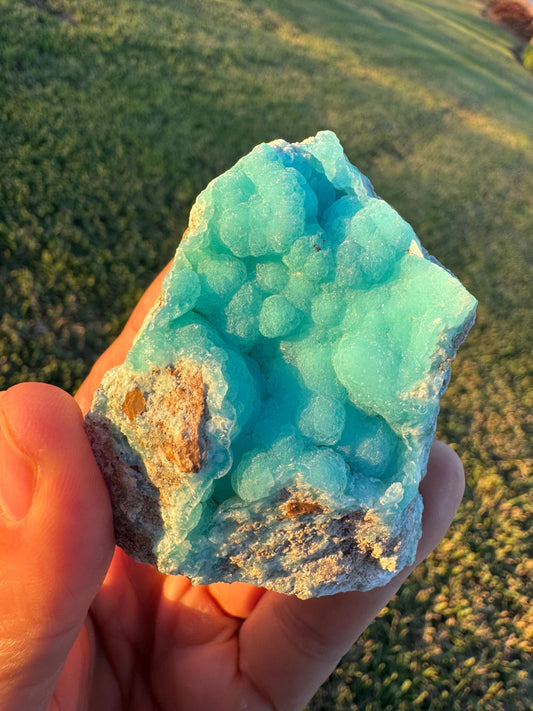 Hemimorphite Blue Crystal Cluster from Congo – Natural Mineral Specimen