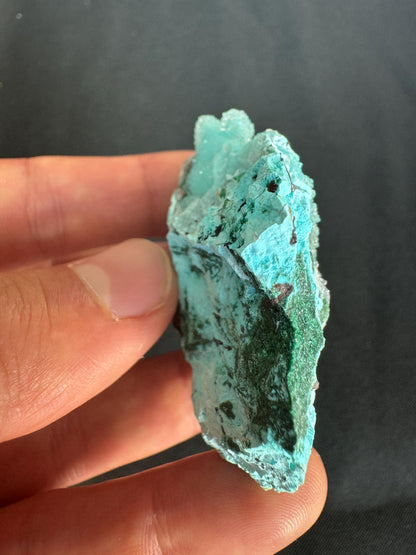 Natural Drusy Chrysocolla Crystal – Sparkling Blue-Green Specimen from Africa – 52g