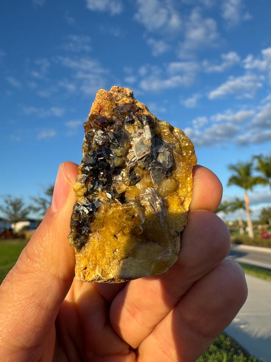 Mali Garnet with Silver Mica | Rare Garnet Crystals | Natural Specimen | Collector Mineral