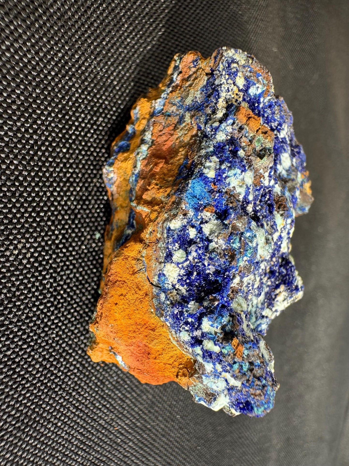 Azurite with Malachite Specimen: Congo Raw Blue Crystal Mineral - 48g
