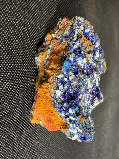 Azurite with Malachite Specimen: Congo Raw Blue Crystal Mineral - 48g