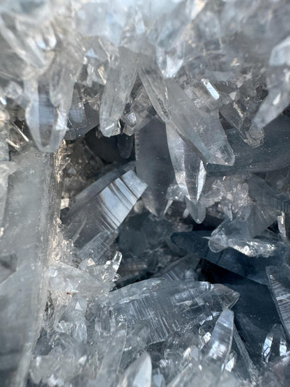 Large Celestite Geode from Madagascar – Rare Sharp Crystal Formation