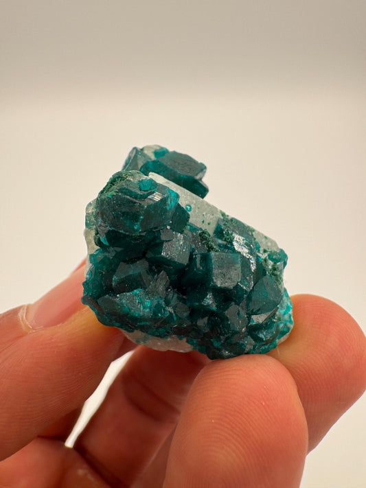 Natural Jobtaz Crystal – Green and Clear Quartz Combination – Rare Collector Mineral from Congo-18g