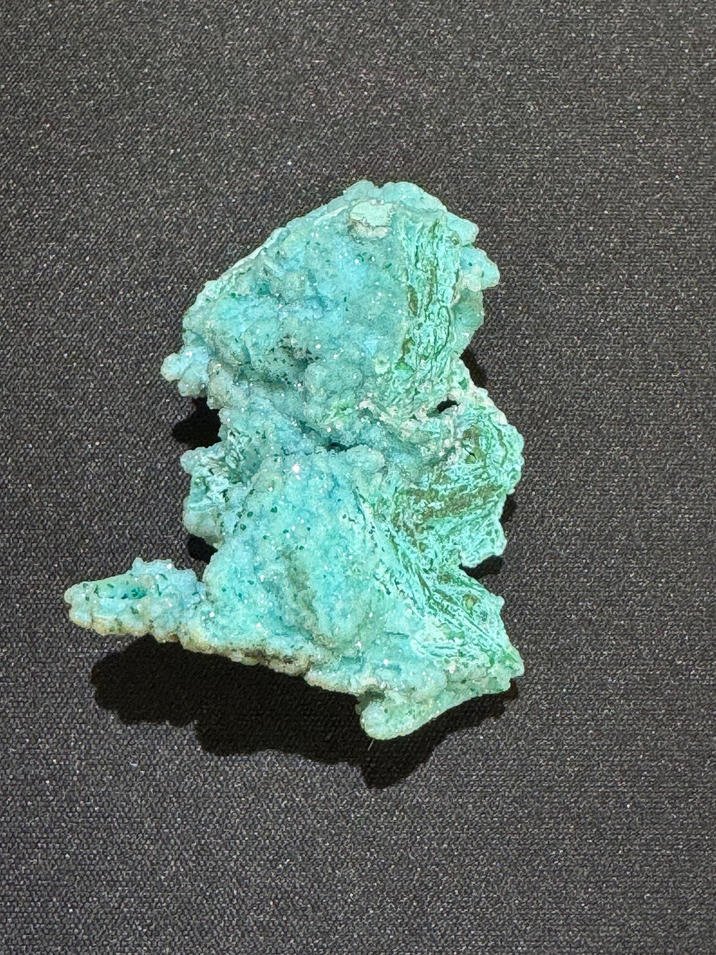 Chrysocolla Druzy Specimen Rare – Natural Blue Mineral from Congo – Collectible Crystal, Raw Mineral Stone