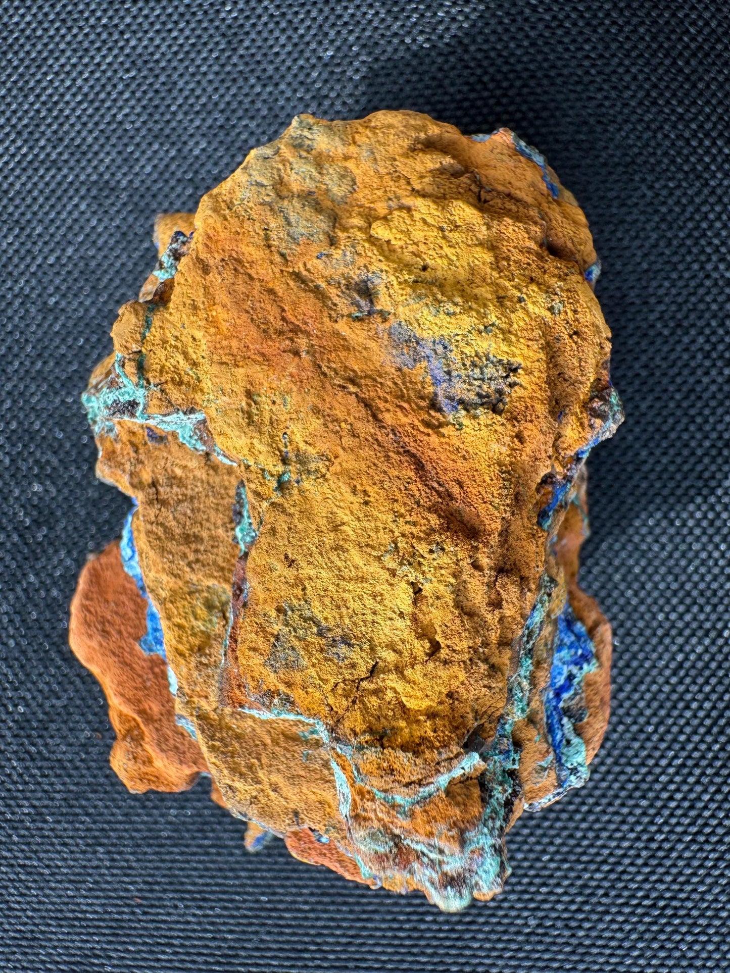 Azurite with Malachite Specimen: Congo Raw Blue Crystal Mineral - 48g