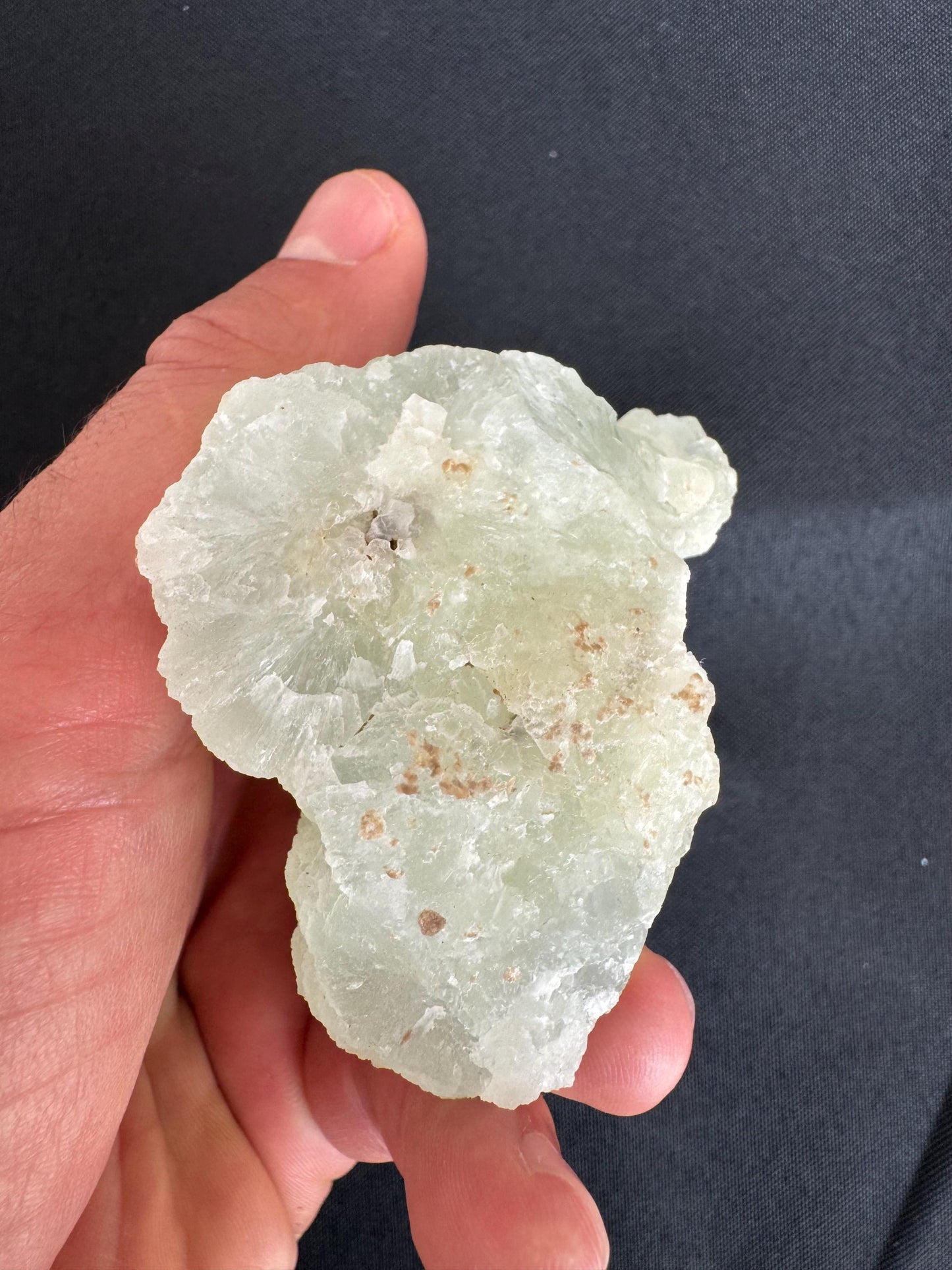 Prehnite Stalactite – Rare Green Crystal Formation from Mali – Collector Mineral Specimen (213 g)