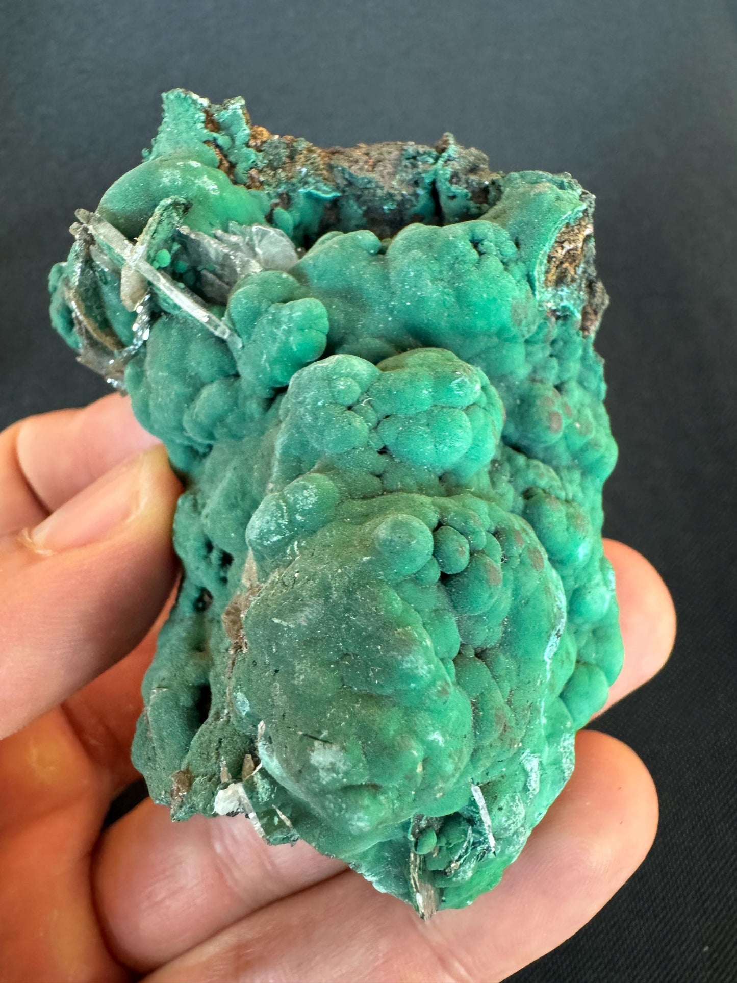 Barite with Malachite – Rare Green and White Mineral Specimen – Collector Crystal (88 g)