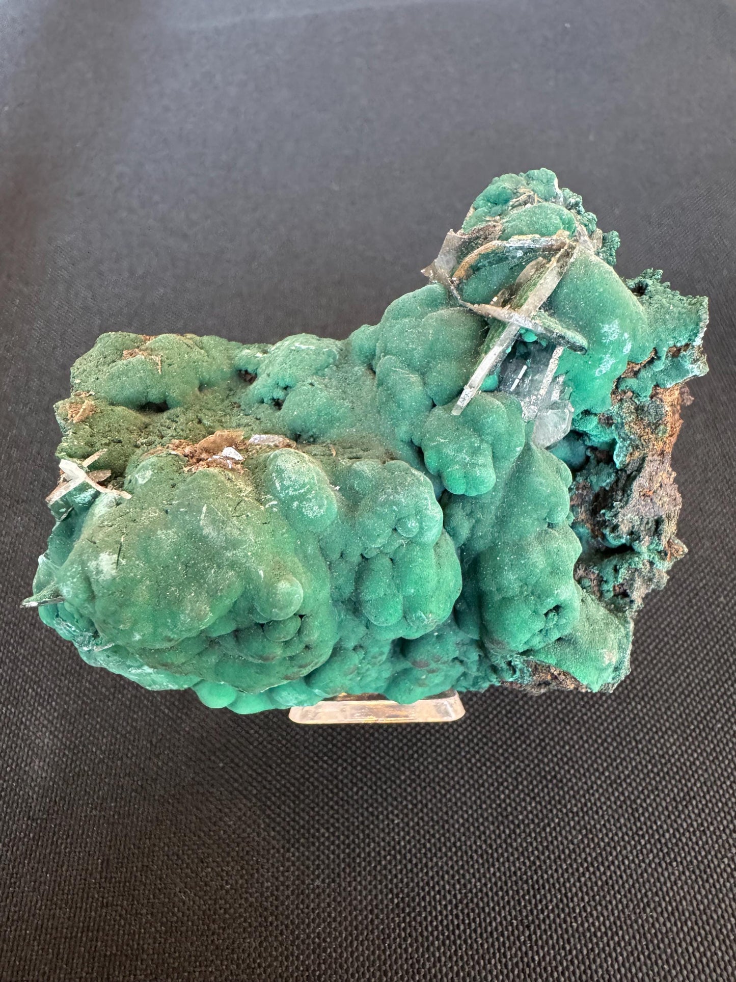 Barite with Malachite – Rare Green and White Mineral Specimen – Collector Crystal (88 g)