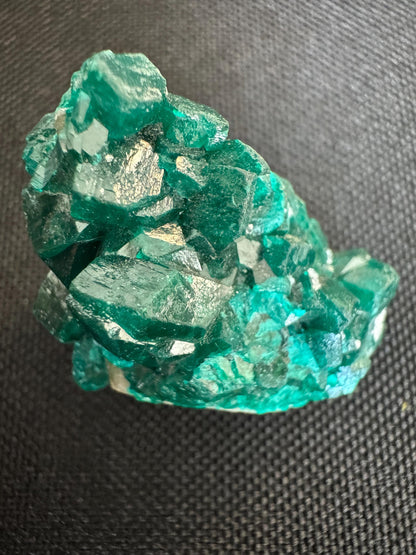 Dioptase on Quartz – Vivid Green Crystal on Clear Matrix – Rare Collector Mineral (14 g)