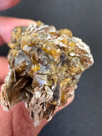 Mali Garnet with Mica – Rare Mineral Specimen from Sandaré, Kayes – Collector Crystal (69 g)