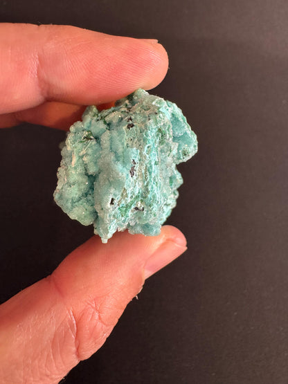 Chrysocolla Druzy Specimen Rare – Natural Blue Mineral from Congo – Collectible Crystal, Raw Mineral Stone
