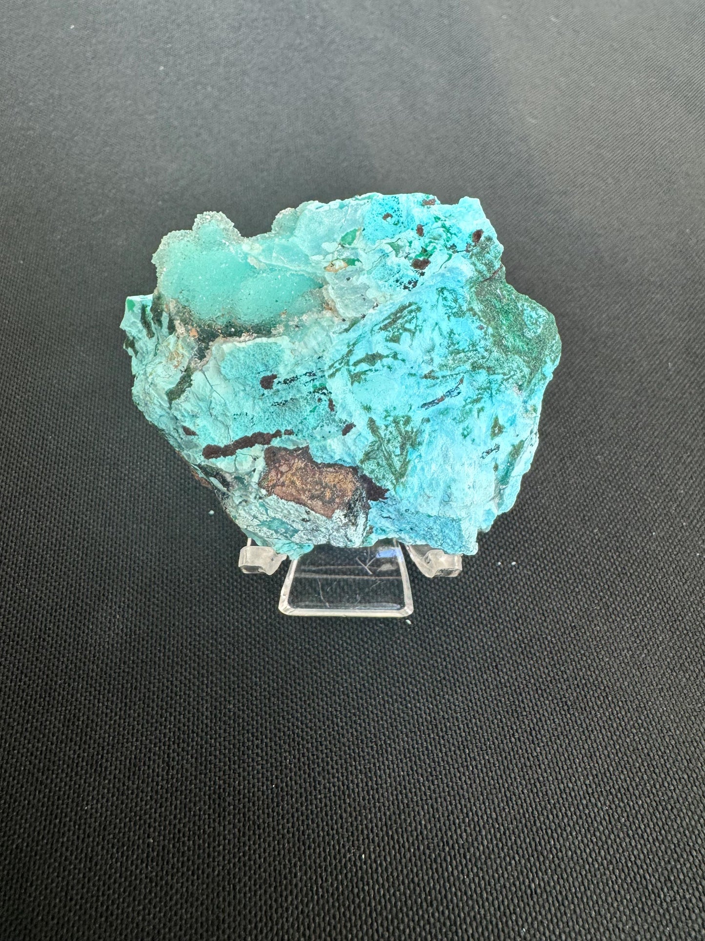 Natural Drusy Chrysocolla Crystal – Sparkling Blue-Green Specimen from Africa – 52g