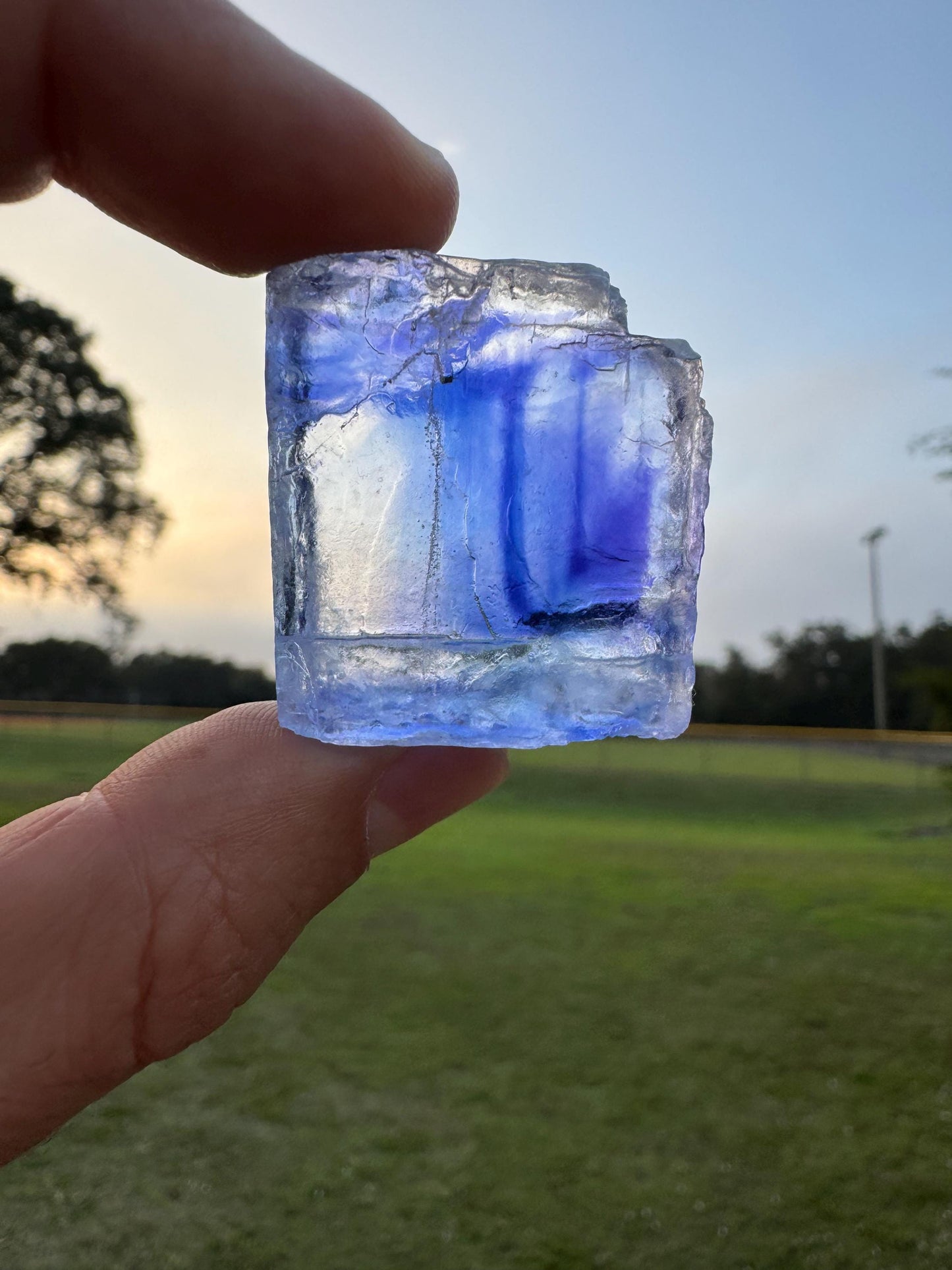 Blue Halite Crystal from Turkey – Intense Blue Color – Natural Collector Specimen