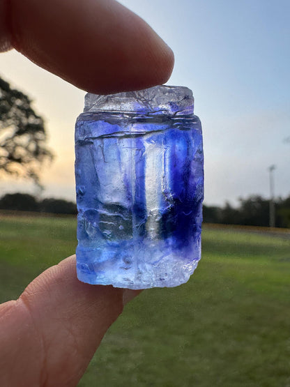 Blue Halite Crystal from Turkey – Intense Blue Color – Natural Collector Specimen