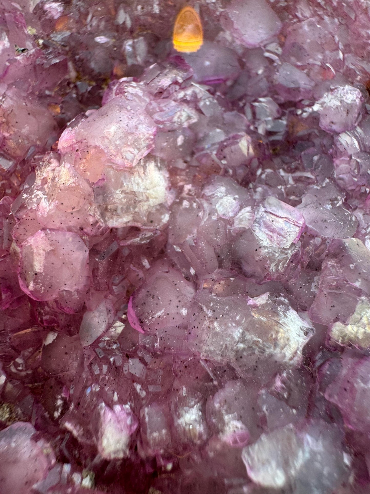 Cobalto-Calcite Pink Crystal Cluster from Congo – Rare Thick Crystals