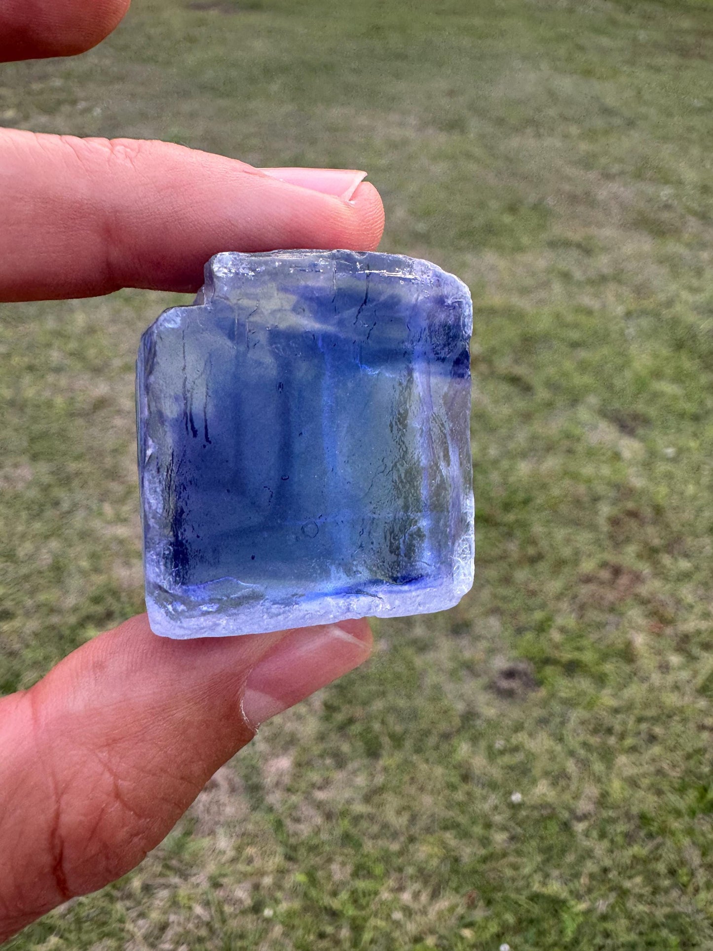 Blue Halite Crystal from Turkey – Intense Blue Color – Natural Collector Specimen