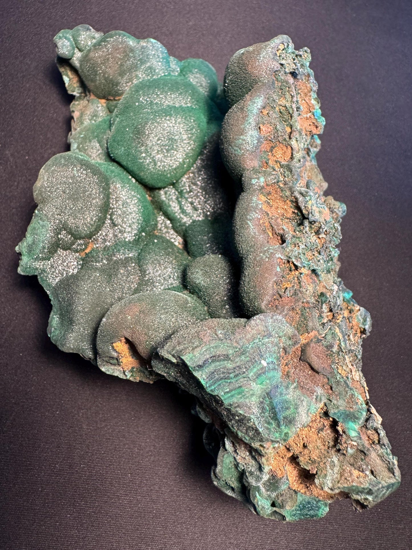 Botryoidal Malachite Specimen – Rare Mineral from Lubumbashi, Katanga (Congo) – Collectible Green Crystal
