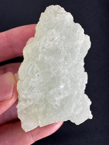 Prehnite with Calcite – Light Green Crystal from Mali – Rare Mineral Specimen (108 g)