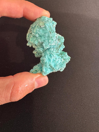 Chrysocolla Druzy Specimen Rare – Natural Blue Mineral from Congo – Collectible Crystal, Raw Mineral Stone