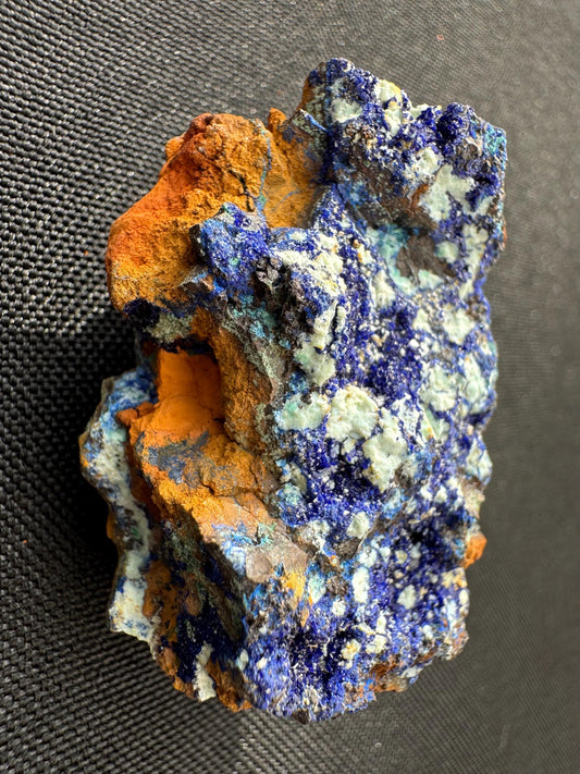 Azurite with Malachite Specimen: Congo Raw Blue Crystal Mineral - 48g