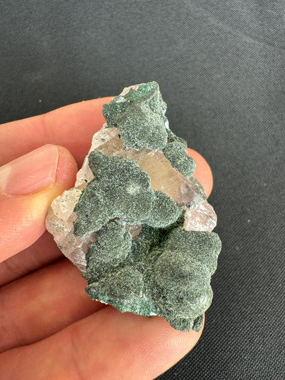 Natural Malachite after Cuprite with Quartz – Green & Red Crystal Specimen – Collector Mineral – 31 g