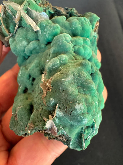 Barite with Malachite – Rare Green and White Mineral Specimen – Collector Crystal (88 g)