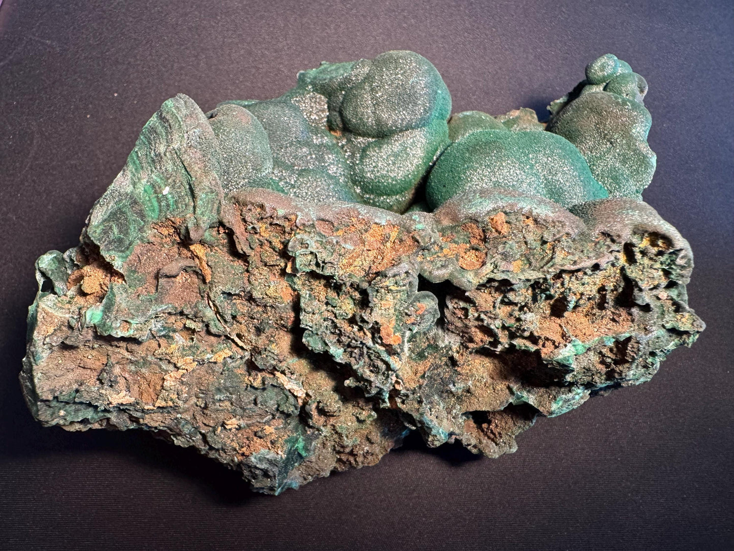 Botryoidal Malachite Specimen – Rare Mineral from Lubumbashi, Katanga (Congo) – Collectible Green Crystal