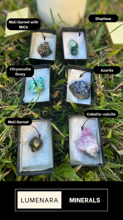 Crystal Energy Gift Box – Healing Stone Set, Six Natural Minerals
