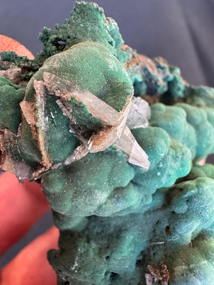 Barite with Malachite – Rare Green and White Mineral Specimen – Collector Crystal (88 g)