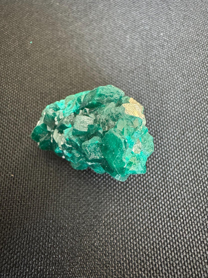 Dioptase on Quartz – Vivid Green Crystal on Clear Matrix – Rare Collector Mineral (14 g)