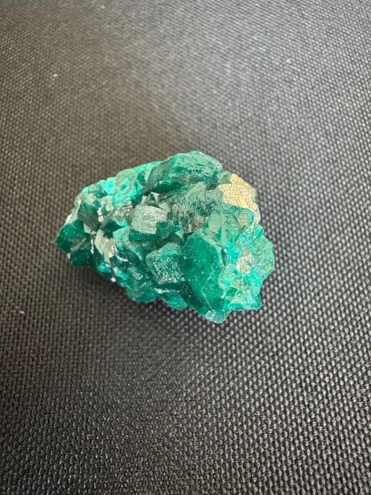 Dioptase on Quartz – Vivid Green Crystal on Clear Matrix – Rare Collector Mineral (14 g)