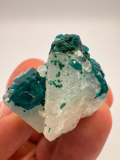 Natural Jobtaz Crystal – Green and Clear Quartz Combination – Rare Collector Mineral from Congo-18g