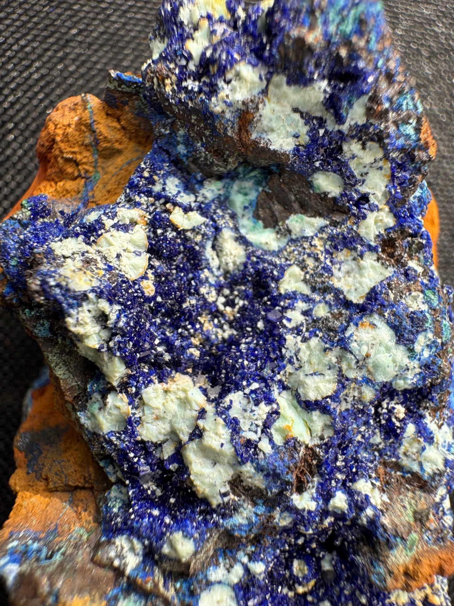 Azurite with Malachite Specimen: Congo Raw Blue Crystal Mineral - 48g