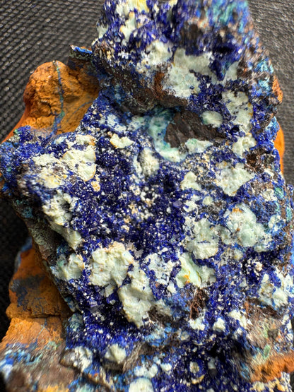 Azurite with Malachite Specimen: Congo Raw Blue Crystal Mineral - 48g