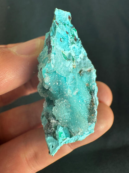 Natural Drusy Chrysocolla Crystal – Sparkling Blue-Green Specimen from Africa – 52g