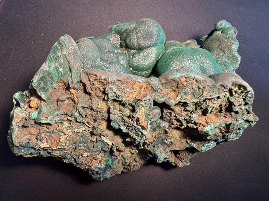 Botryoidal Malachite Specimen – Rare Mineral from Lubumbashi, Katanga (Congo) – Collectible Green Crystal