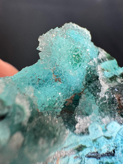 Natural Drusy Chrysocolla Crystal – Sparkling Blue-Green Specimen from Africa – 52g