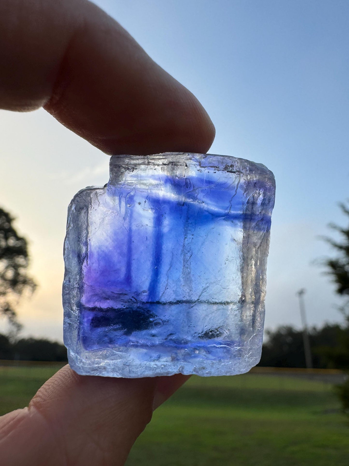 Blue Halite Crystal from Turkey – Intense Blue Color – Natural Collector Specimen