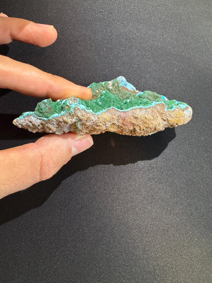 Malachite with Chrysocolla – Rare Mineral Specimen from Lubumbashi, Katanga (Congo) – Collectible Crystal, Natural Stone