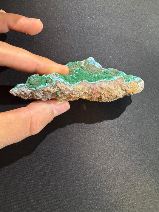 Malachite with Chrysocolla – Rare Mineral Specimen from Lubumbashi, Katanga (Congo) – Collectible Crystal, Natural Stone