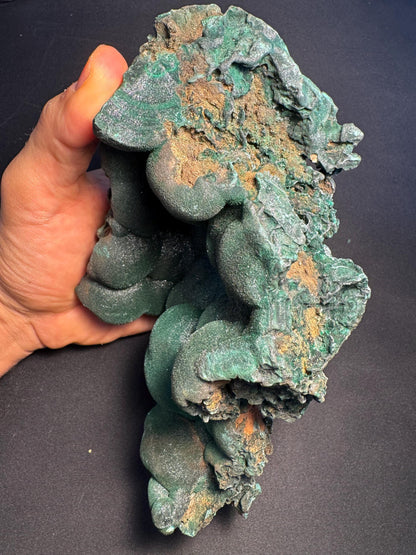Botryoidal Malachite Specimen – Rare Mineral from Lubumbashi, Katanga (Congo) – Collectible Green Crystal
