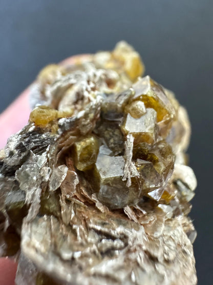 Mali Garnet with Mica – Rare Mineral Specimen from Sandaré, Kayes – Collector Crystal (69 g)