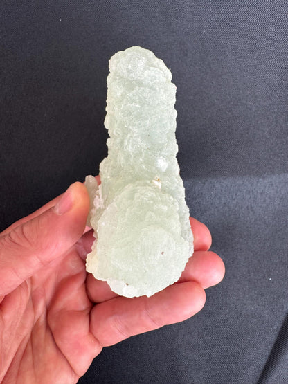 Prehnite Stalactite – Rare Green Crystal Formation from Mali – Collector Mineral Specimen (213 g)
